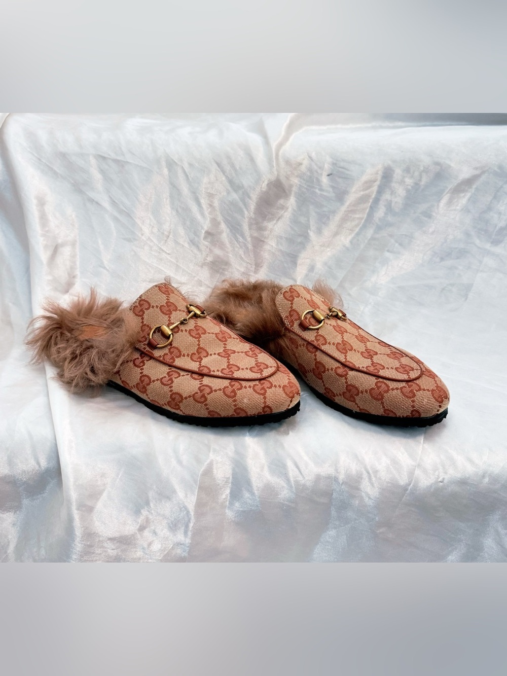 Gucci GG Princetown Fur Lined Mule